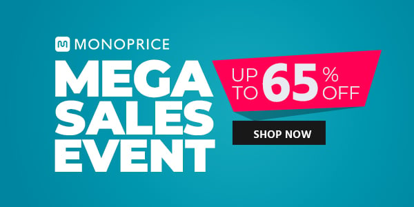 Monoprice (logo) Mega Sales Event Up to 65% off Shop Now