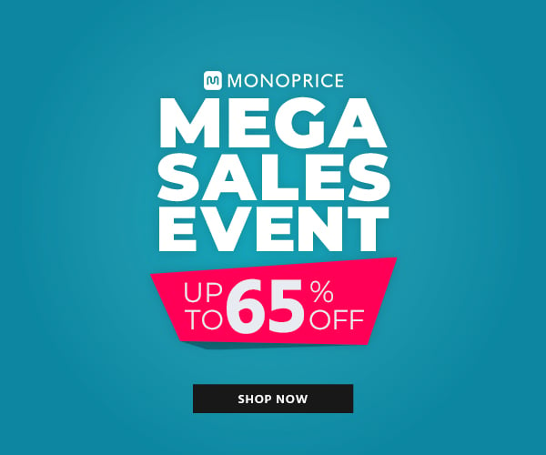 Monoprice (logo) Mega Sales Event Up to 65% off Shop Now