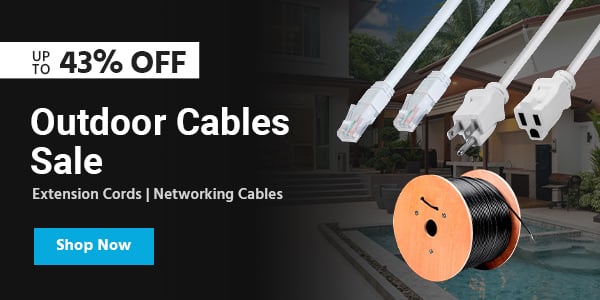 Up to 43% off Outdoor Cables Sale Extension Cords | Networking Cables Shop now