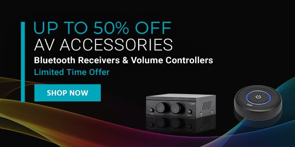 Up to 50% off AV Accessories Bluetooth Receivers & Volume Controllers Limited Time Offer Shop Now