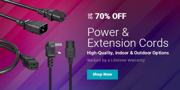 Up to 70% off Power & Extension Cords High-Quality, Indoor & Outdoor Options, Backed by a Lifetime Warranty Shop Now