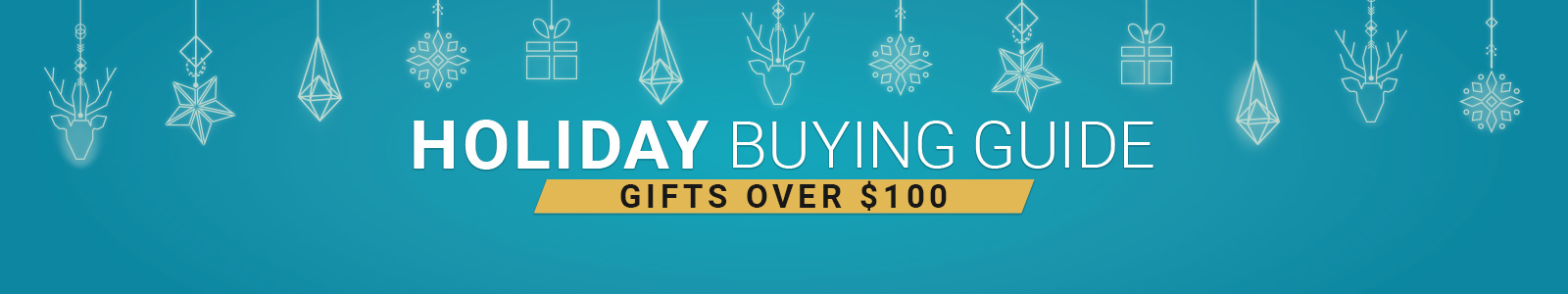Holiday Buying Guide
Gifts over $100
Shop Now