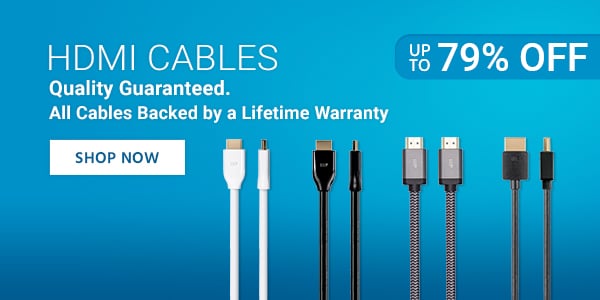Up to 86% off HDMI Cables Quality Guaranteed. All Cables Backed by a Lifetime Warranty Shop Now