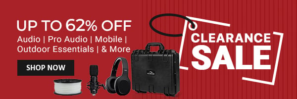 Clearance Sale Up to 62% off Audio | Pro Audio | Mobile | Outdoor Essentials |& More Shop Now