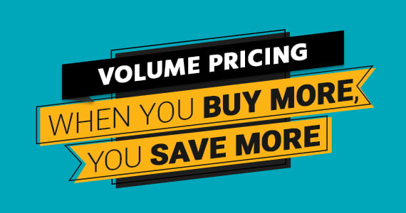 New Volume Pricing When you buy more, you save more Shop Now