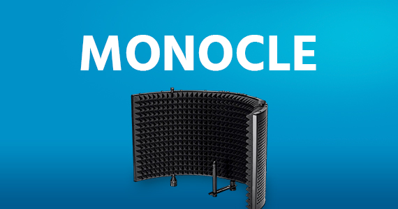 "The Monocle. & More One Weekend. One Deal Stage Right Large 23.5"" Microphone Isolation Shield  $29.99 + Free Standard US Shipping (40% OFF) (tag) Ends 2/5/23 While Supplies Last"