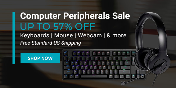 Computer Peripherals Sale Keyboards | Mouse | Webcam | & more Up to 43% off Free Standard US Shipping Shop Now