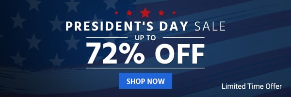 President's Day Sale Up to 72% OFF Limited Time Offer Shop Now