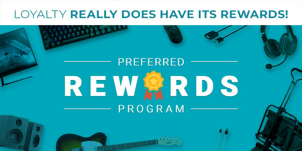 Monoprice (logo) Preferred Rewards Program Loyalty really does have its rewards! Learn More