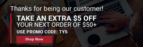 Take $5 OFF Your Next Order of $50+. Use Code: TY5
