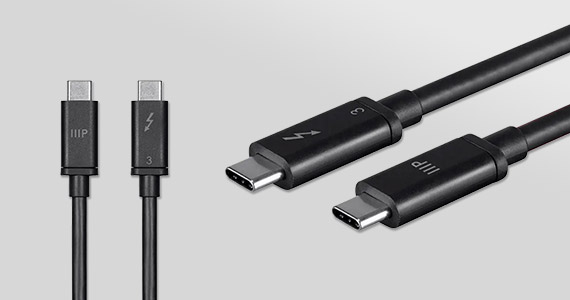"Thunderbolt™ 3 (40 Gbps) USB-C Cable, 100W Deliver the fastest, most versatile connection to any dock, display, or data device. Backed by a Lifetime Warranty Shop Now"