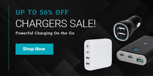 Chargers Sale! Up to 56% off Powerful Charging On-the-Go Shop Now