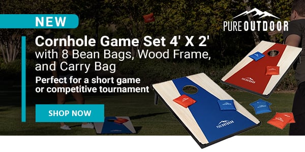 Cornhole Game Set 4' X 2' with 8 Bean Bags