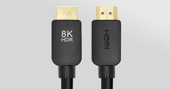 Monoprice 8K No Logo Ultra High Speed HDMI Cable, 48Gbps, 6ft, Black