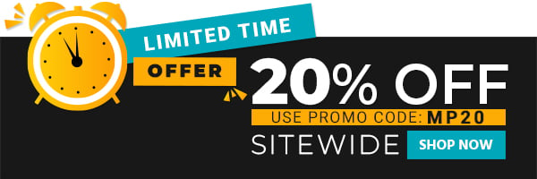 20% OFF Sitewide w/ Code: MP20