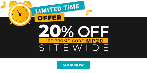20% off Sitewide Use promo code: MP20 Limited Time Offer