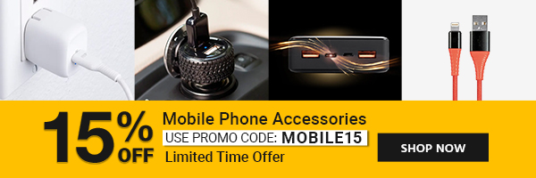 Mobile Phone Accessories 15% OFF w/ Code: MOBILE15