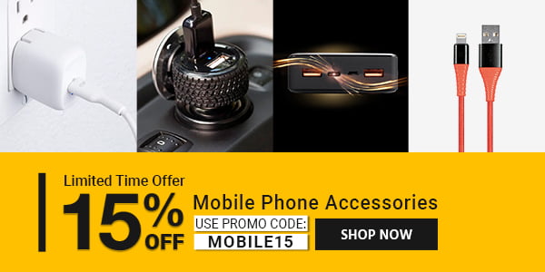 15% OFF Mobile Phone Accessories Use Promo Code: MOBILE15 Limited Time Offer Shop Now