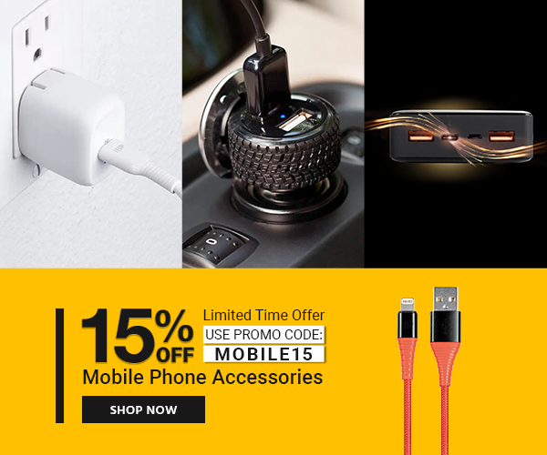 15% OFF Mobile Phone Accessories Use Promo Code: MOBILE15 Limited Time Offer Shop Now