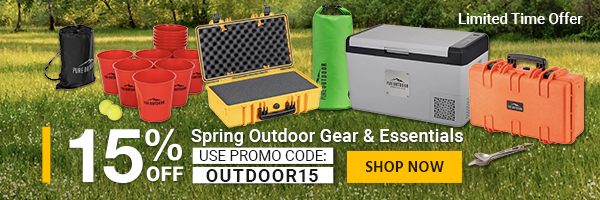 15% OFF Spring Outdoor Gears Essentials Use Promo Code: OUTDOOR15 Limited Time Offer Shop Now