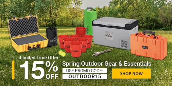 15% OFF Spring Outdoor Gears Essentials Use Promo Code: OUTDOOR15 Limited Time Offer Shop Now