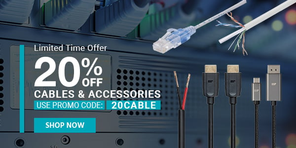 20% OFF Cables & Accessories