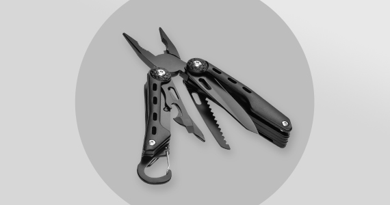 Pure Outdoor (logo) Pure Outdoor™ 10-in-1 Multi-Functional Pliers With Ballistic Nylon Carrying Case 6-inch (15cm) Free Standard US Shipping