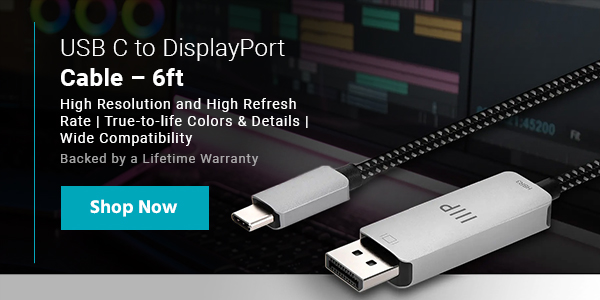 USBC to DisplayPort Cable  6ft High Resolution and High Refresh Rate | True-to-life Colors & Details | | Wide Compatibility Backed by a Lifetime Warranty Shop Now