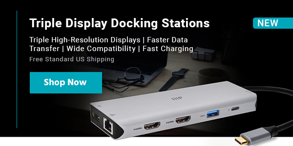 Triple Display Docking Station Triple High-Resolution Displays | Faster Data Transfer | Wide Compatibility | Fast Charging Free Standard US Shipping