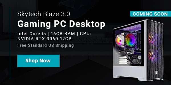 Skytech Blaze 3.0 Gaming PC Desktop Intel Core i5 | 16GB RAM | GPU: NVIDIA RTX 3060 12GB Free Standard US Shipping Shop Now