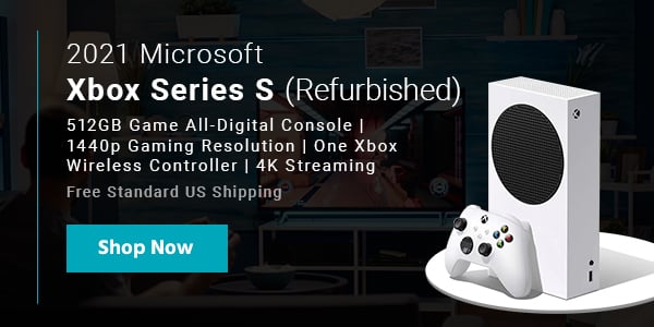 2021 Microsoft Xbox Series 512GB Game All-Digital Console | 1440p Gaming Resolution | One Xbox Wireless Controller | 4K Streaming (Refurbished) Free Standard US Shipping Shop Now