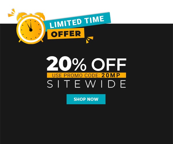 20% off Sitewide Use promo code: 20MP Limited Time Offer