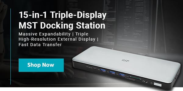 15-in-1 Triple-Display MST Docking Station Massive Expandability | Triple High-Resolution External Display | Fast Data Transfer Shop Now