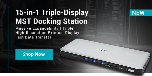 15-in-1 Triple-Display MST Docking Station Massive Expandability, Triple High-Resolution External Display, Fast Data Transfer Shop Now