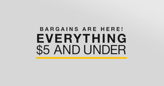 Bargains Under $5