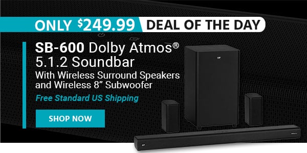 Deal of the Day SB‑600 Dolby Atmos® 5.1.2 Soundbar