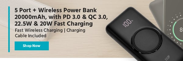 UltraCompact & Slim Power Bank 10000mAh, with PD 3.0 & QC 3.0 Lightweight | Fast Charging | Wide Compatibility Shop Now