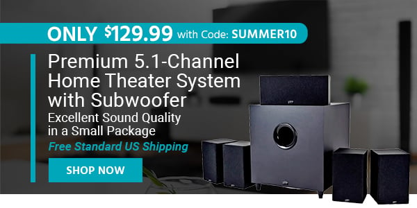 Premium 5.1-Channel Home Theater System with Subwoofer