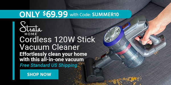 Cordless 120W Stick Vacuum Cleaner