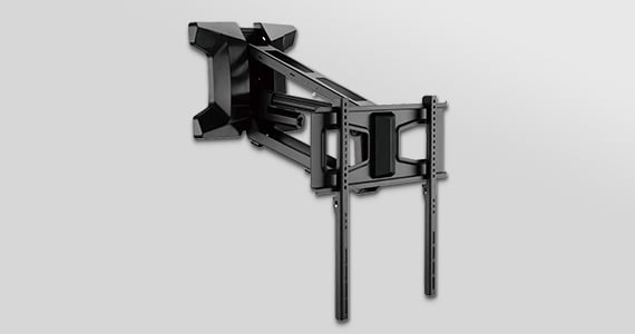 Monoprice Premium Height-Adjustable Above Fireplace TV Wall Mount Motorized Electric For 37" To 80" TVs up to 77lbs, Max VESA 600x400