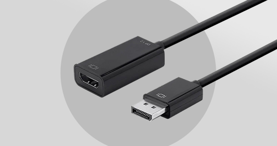 DisplayPort 1.2a to 4K HDMI Active Adapter, Black Supports HDMI resolutions up to 4K