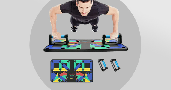 New (tag) Multi-function Push Up Board Color Coded Combo Positions for Exercise | Portable and foldable Free Standard US Shipping Shop Now