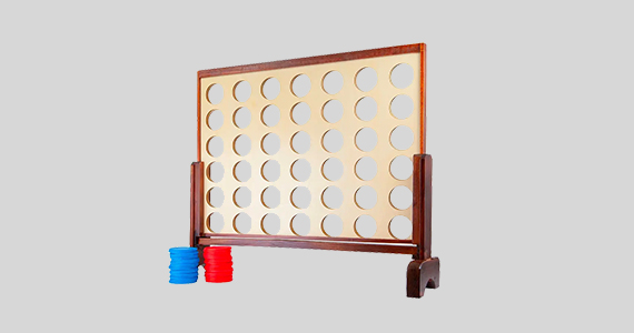 Pure Outdoor by Monoprice Giant Four-in-a-Row Game