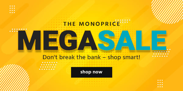 The Monoprice MEGA SALE Don't break the bank  shop smart! Limited Time Offer Shop Now >