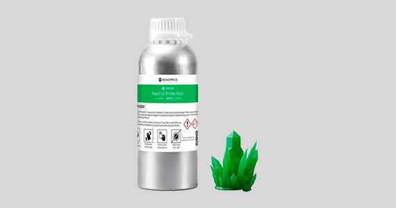 MP Rapid UV 3D Printer Resin, 1000ml, Green
