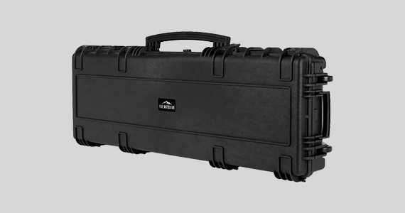 Pure Outdoor by Monoprice Weatherproof Hard Case with Wheels and Customizable Foam, 47 x 16 x 6 in