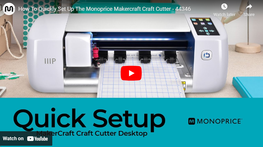 MakerCraft Craft Cutter; Accepts 12in Media; Offers Touch Screen Control and WiFi
