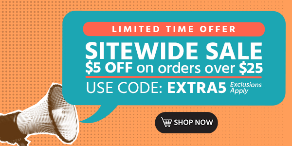 Sitewide Sale $5 OFF $25