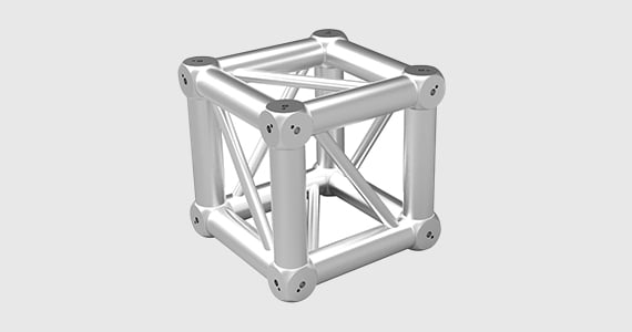 Stage Right by Monoprice 6-way Truss Corner for 12in Spigoted Truss