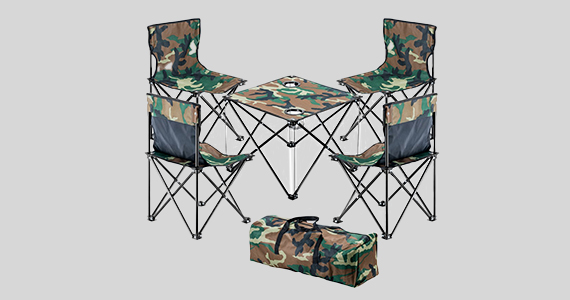 New (tag) MPM Foldable Camping Table and Chair Set Convenient and comfortable seating and dining solution Perfect for outdoor activities Free Standard US Shipping Shop Now